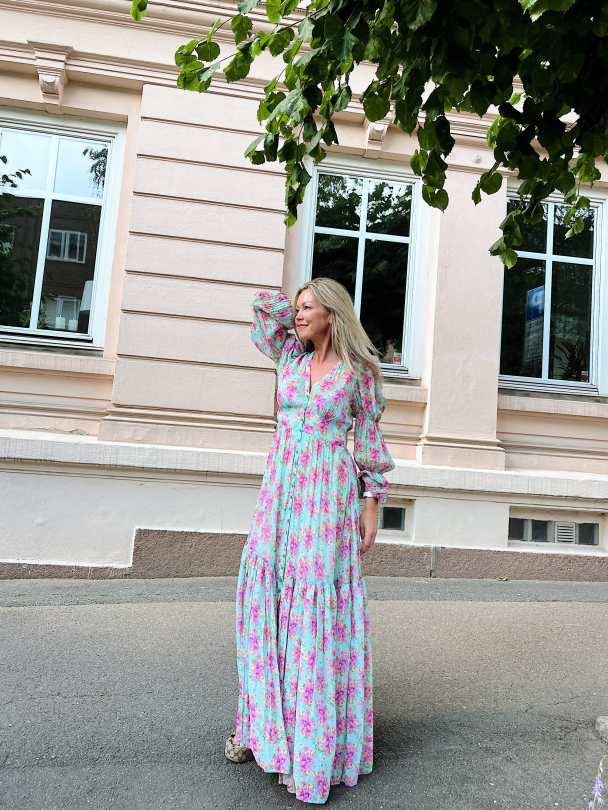 Georgette Maxi Dress - Summer Flowers  - Image 4