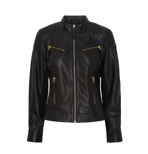 Biker Jacket | Skinnjakke med gull detaljer fra Notyz