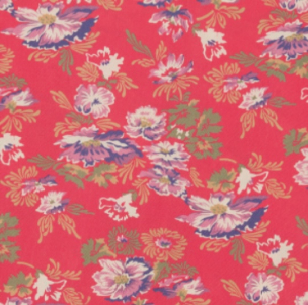 Spring 50s Dress - Red Flora  - Image 2