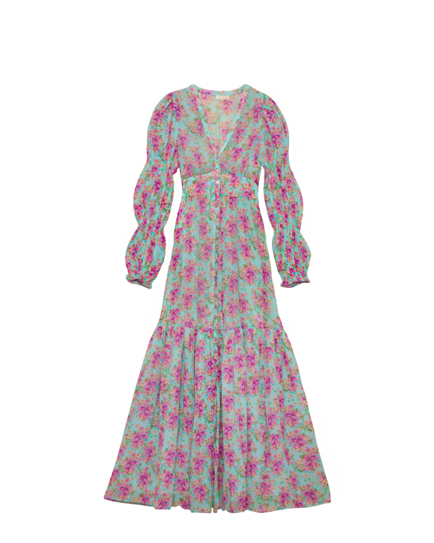 Georgette Maxi Dress - Summer Flowers  - Image 5