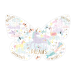 Puslespill 80 brikker - Butterfly/Unicorn