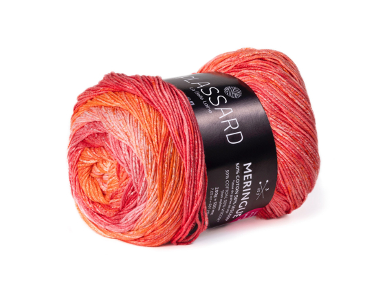 MERINGUE Rød/oransje/rosa