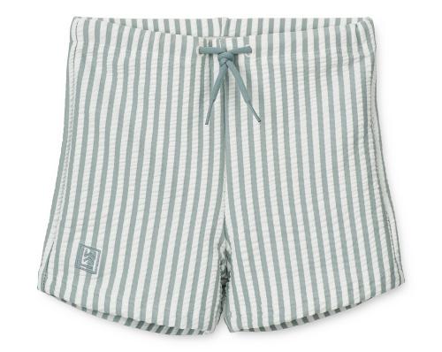 LIEWOOD - OTTO SWIM PANTS SEERSUCKER STRIPE SEA BLUE/WHITE