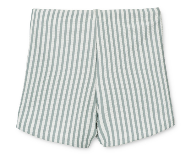 Otto Swim Pants Seersucker - Stripe Sea Blue/White - Image 2