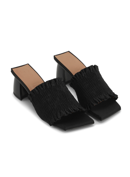 Smock Kitten Heel Mule