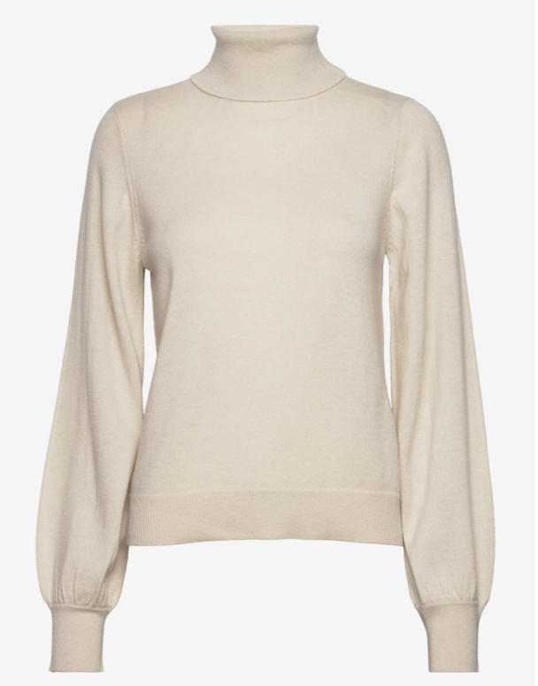 Hug Cashmere Knit Rollneck - Birch - Image 2