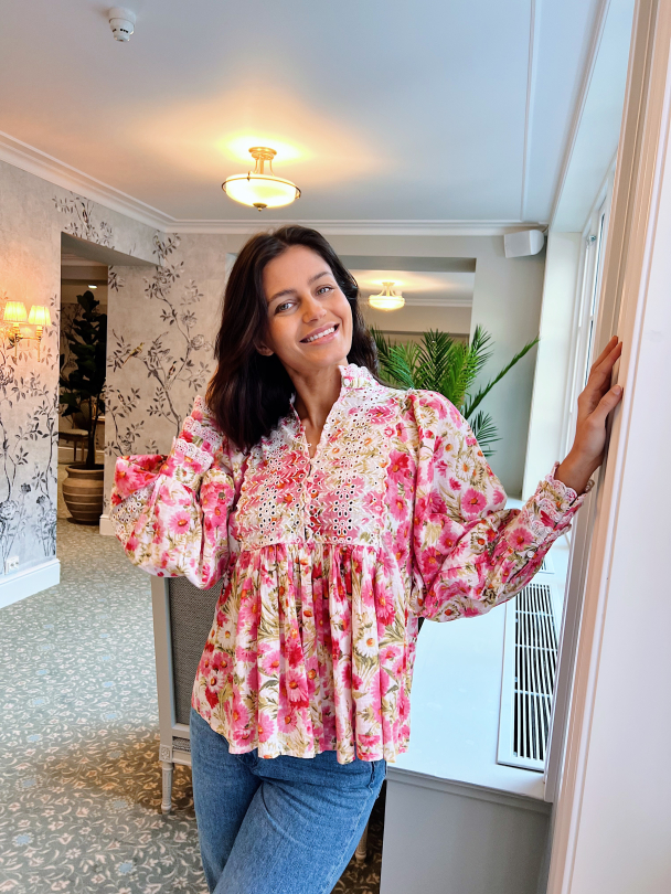 Cotton Slub Blouse - Daisy Garden  - Image 6