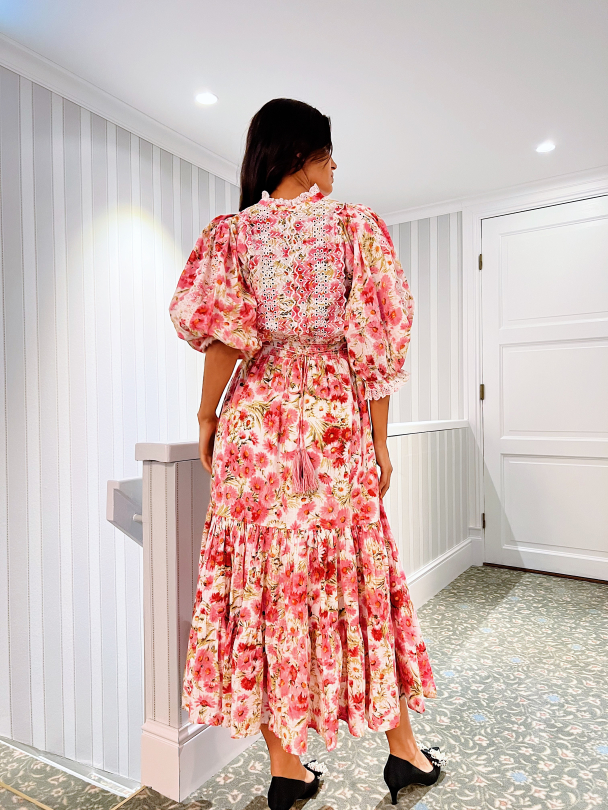 Cotton Slub Midi Dress - Daisy Garden  - Image 6