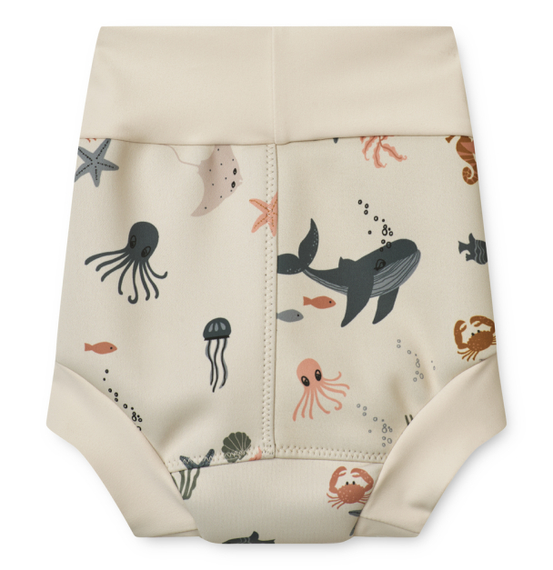 LIEWOOD - VALENTIN NAPPY SWIM PANTS SEA CREATURE/SANDY - Image 2