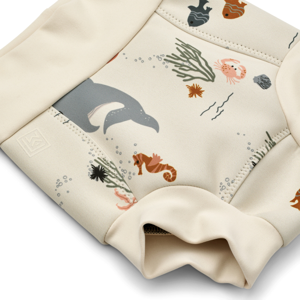 LIEWOOD - VALENTIN NAPPY SWIM PANTS SEA CREATURE/SANDY - Image 3