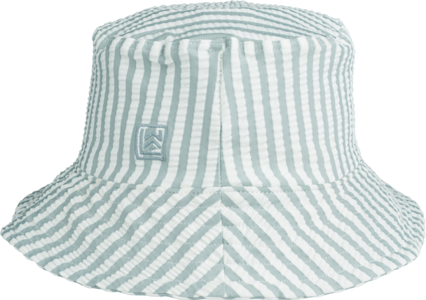 Matty Sun Hat Seersucker - Stripe Sea Blue/White