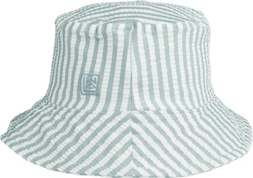 Liewood | Matty Sun Hat Seersucker - Stripe Sea Blue/White