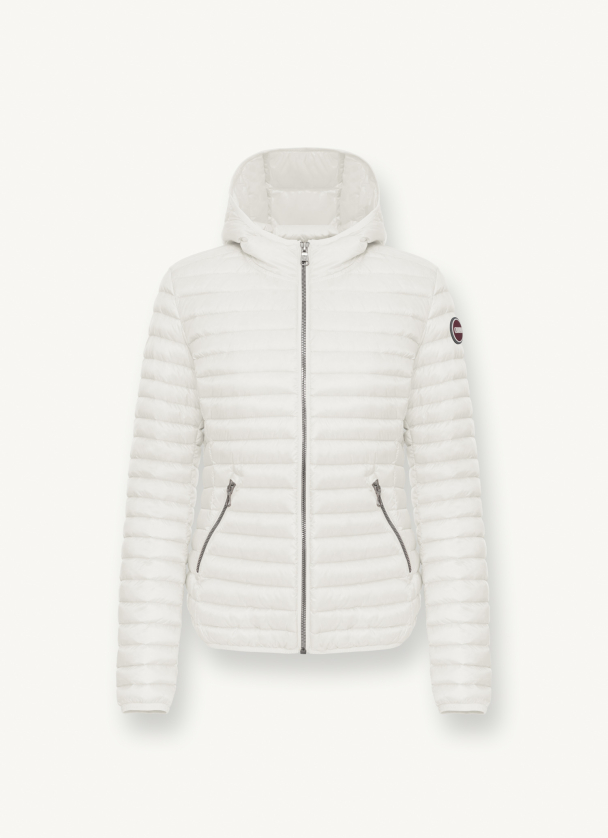 Sporty Hooded Downjacket - White  - Image 2