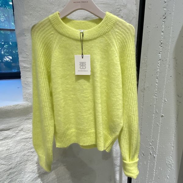 Brookline Knit O-Neck Yellow
