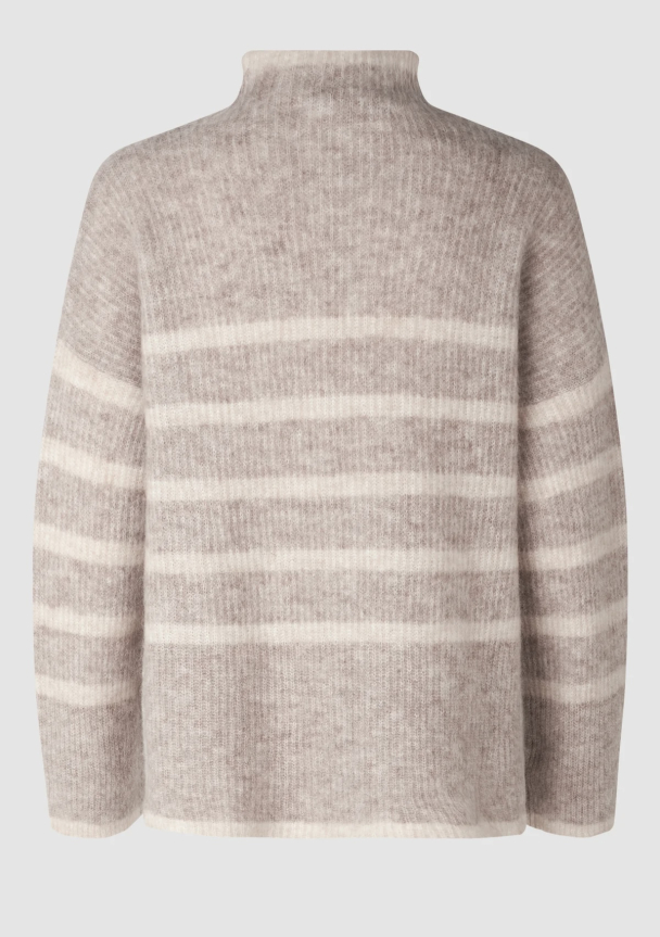 Ovalis Knit T-Neck - Crockery - Image 2
