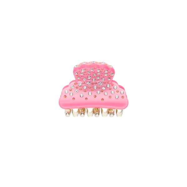 Crystal Hair Claw Small - Pink