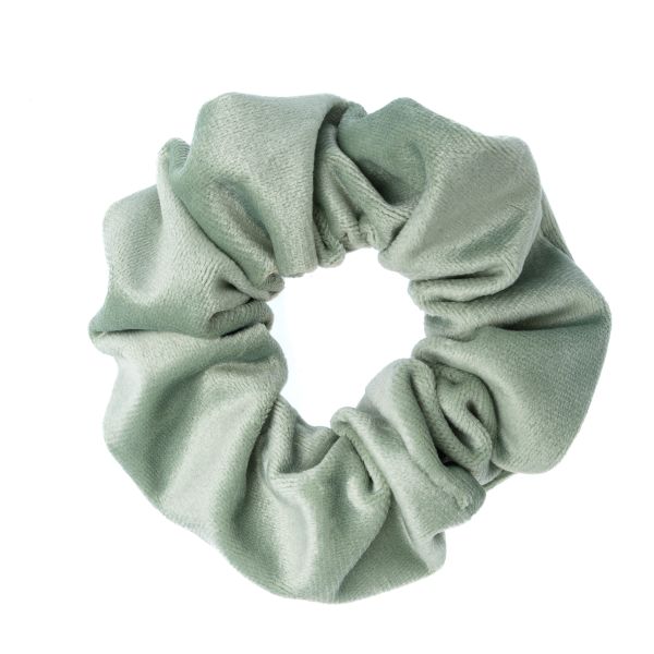 Velvet Scrunchie - Aqua Green