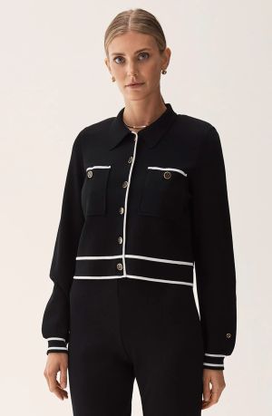 Rexie Jacket Black | Busnel jakke med kontrastkanter