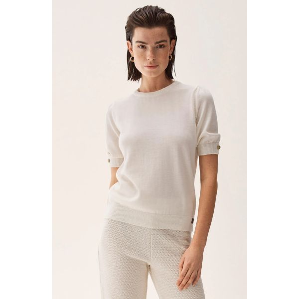 Rosanna Top Ecru | Genser topp fra Busnel