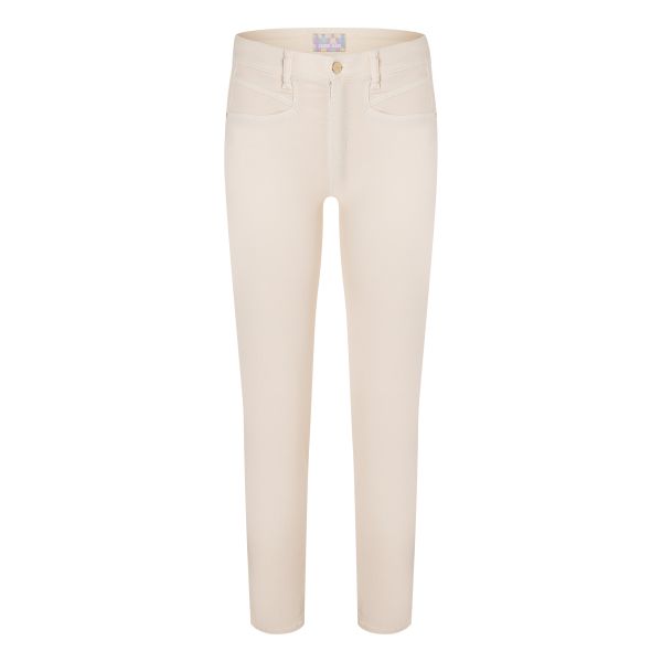 Pina Seam Cotton Pants Ecru | Bukse fra Cambio 