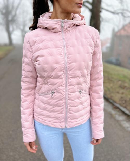 Down Jacket With Drawstring at the bottom 