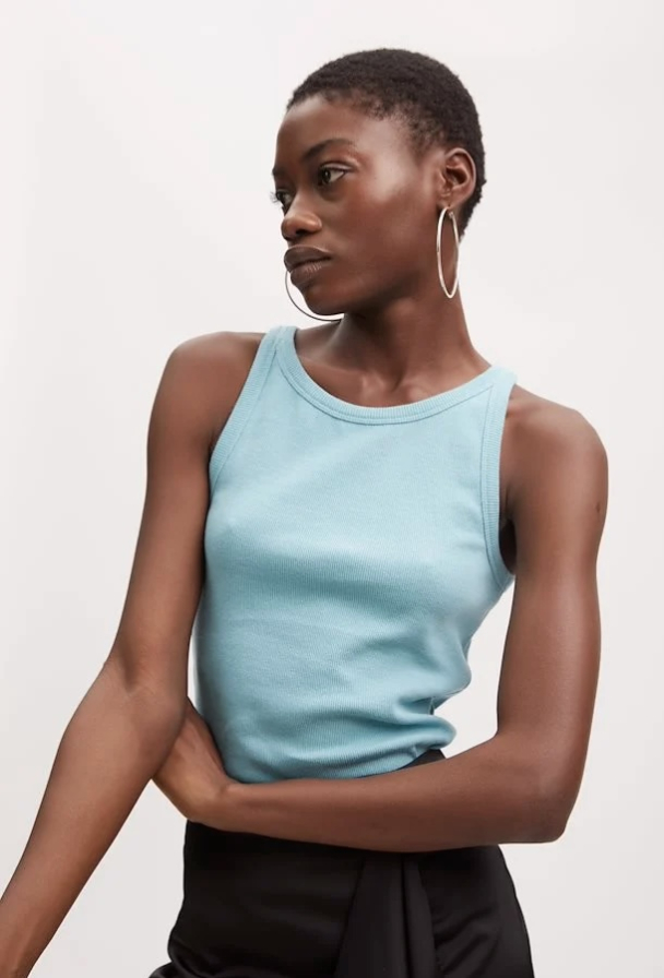 Drew Top - Dusty Turquoise - Image 3