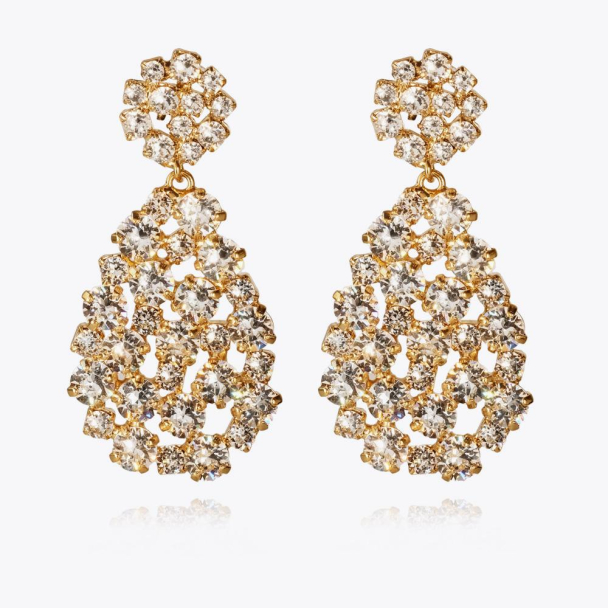 Hanna Earring Gold - Crystal  - Image 1