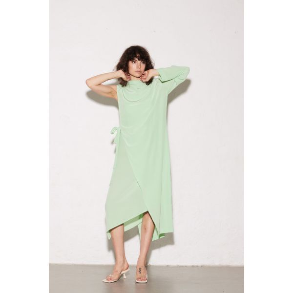 NOMAD DRESS GREEN ASH