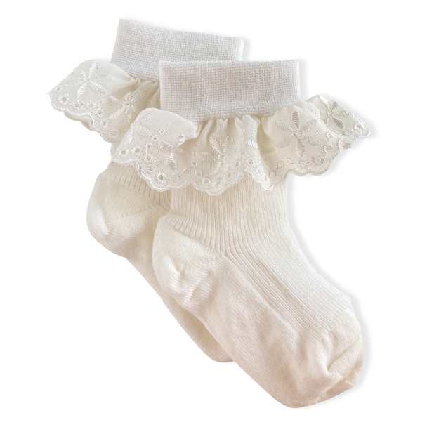 Blondesokker Ull - Hvit