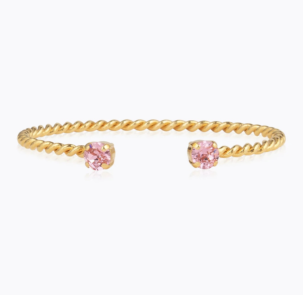 Mini Twisted Bracelet Gold - Light Rose  - Image 1