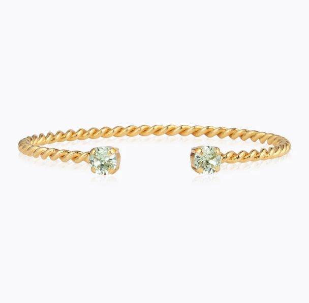 Mini Twisted Bracelet Gold - Chrysolite - Image 1