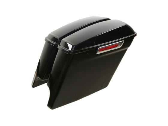 5" DOWN EXTENDED SADDLEBAG SET. BLACK