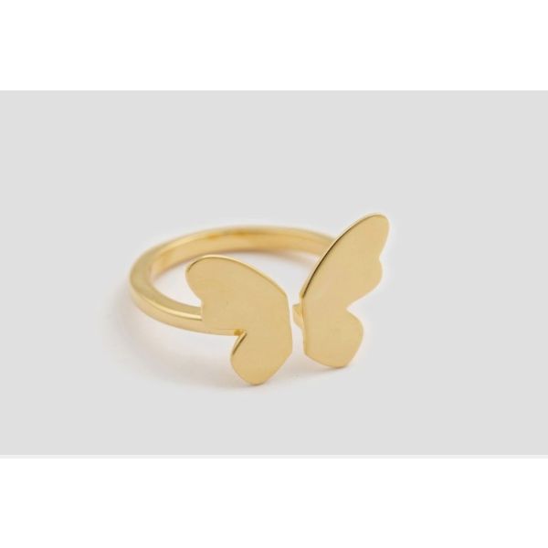 Butterfly Love Ring Gold One size