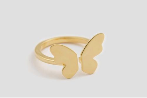 Butterfly Love Ring Gold One size