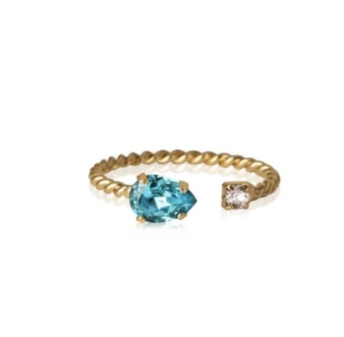 Nani Ring Gold - Light Turquoise