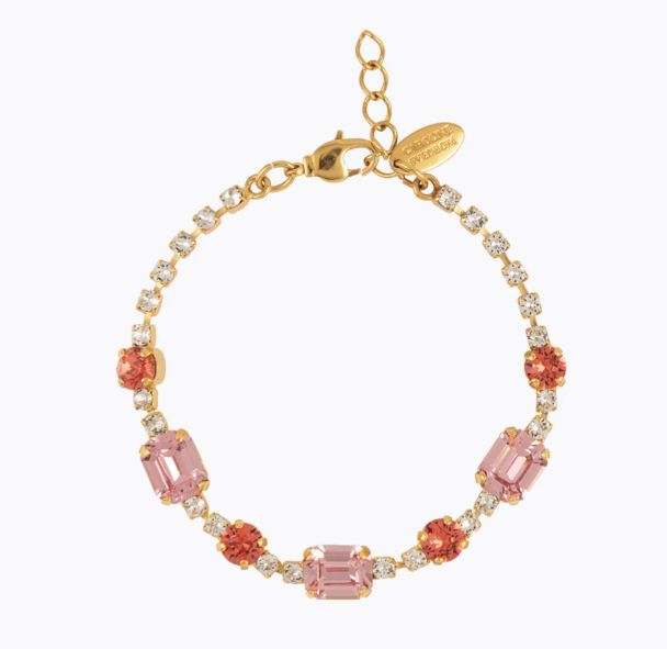 Corinna Bracelet Gold - Coral Combo - Image 1