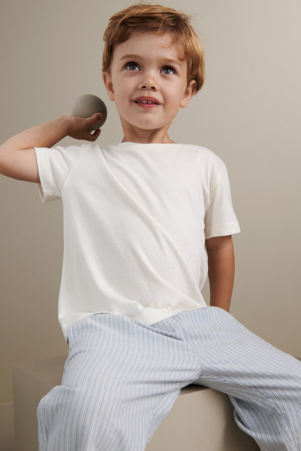 Orlando Stripe Pants - Creme de la creme/Riverside - Image 2