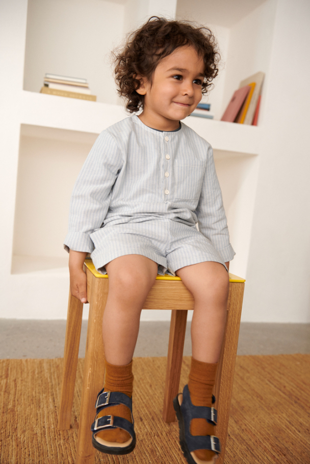 Liewood | Houston Stripe Shirt - Creme de la Creme/Riverside - Image 2