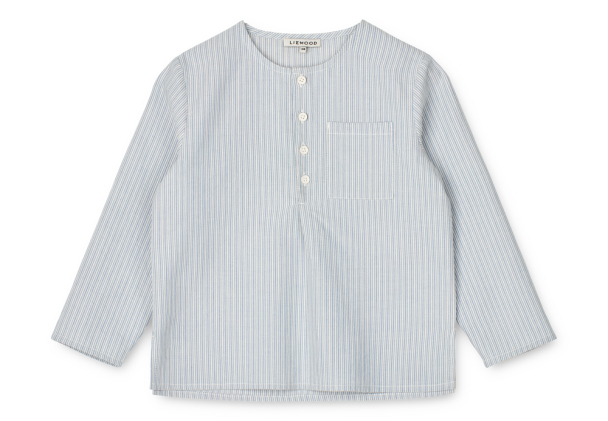 Liewood | Houston Stripe Shirt - Creme de la Creme/Riverside - Image 1