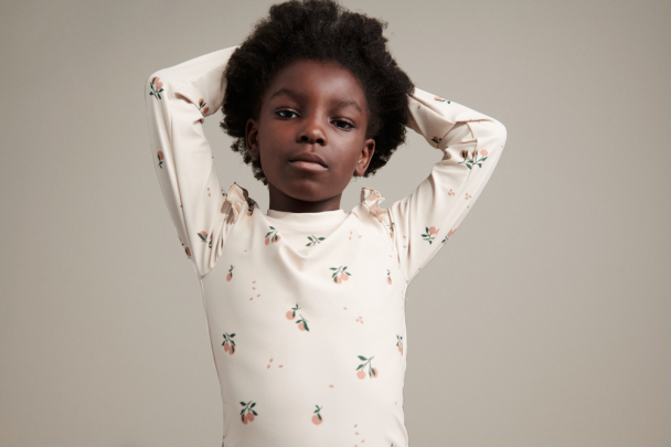 Sille Swimsuit - Peach/Seashell - Image 2