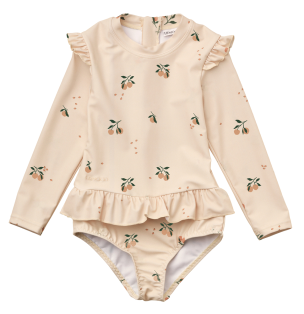 Sille Swimsuit - Peach/Seashell - Image 1