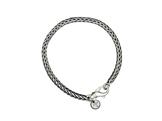 REV ARMBÅND 4MM, 21CM, OKSIDERT