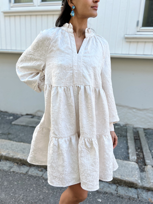 Jasmine Dress -Drapy Jacquard - Image 1