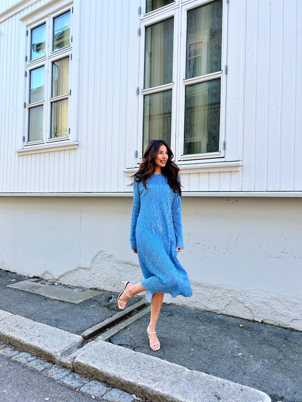 Celsia Dress - Hydrangea - Image 4