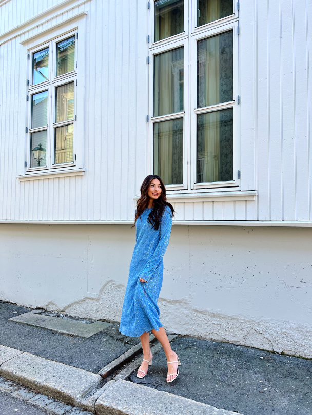 Celsia Dress - Hydrangea - Image 5