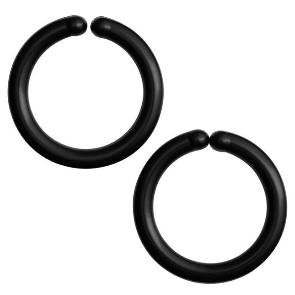Barnevognringer Sorte 2pk
