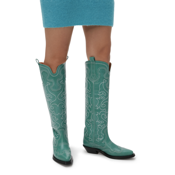 S2029 KNEE HIGH EMBROIDERED WESTERN BOOT