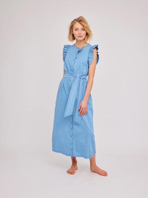 ELLA&IL Pauline Long Denim Dress - Image 1