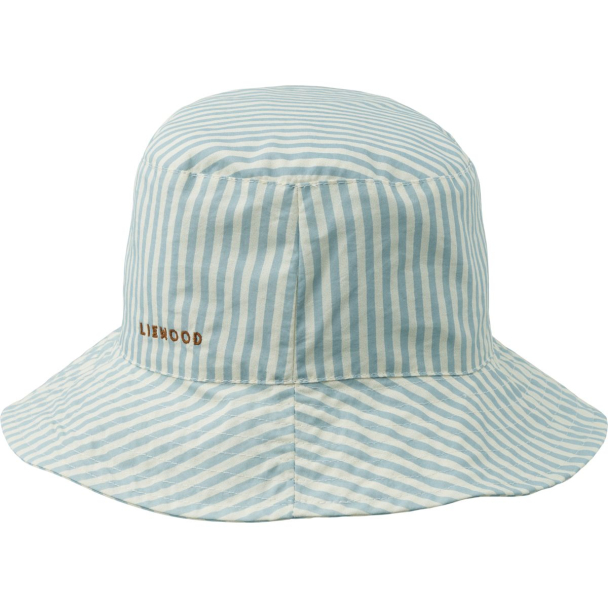Damon Bucket Hat - Stripe Sea Blue/White - Image 3