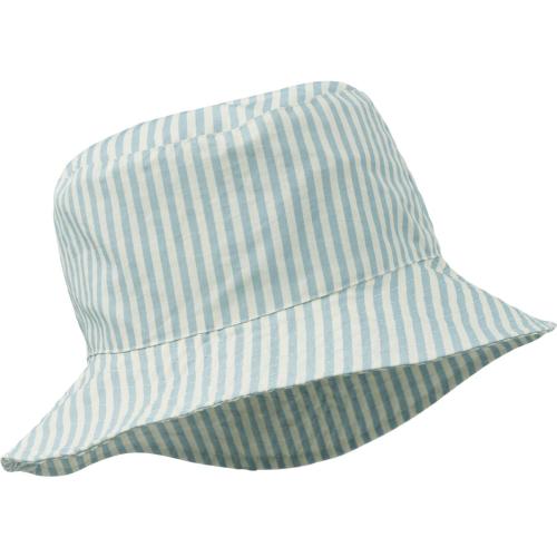 Liewood | Damon Bucket Hat - Stripe Sea Blue/White